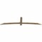 Ekena Millwork Bellingham Rough Sawn Timber Gable Bracket, Douglas Fir, 96"W x 24"H x 2"D x 4"F, 6/12 Pitch GBW096X24X0204BEL00RDF - alternate 3